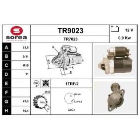 Köp Startmotor av SNRA TR9023 till det låga priset 961,43 kr