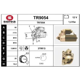 Köp Startmotor av SNRA TR9054 till det låga priset 1061,62 kr