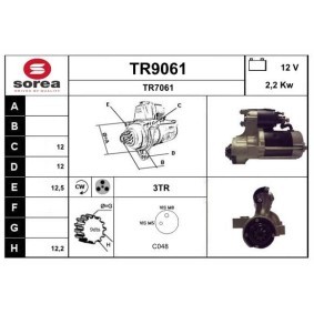 Köp Startmotor av SNRA TR9061 till det låga priset 2608,77 kr