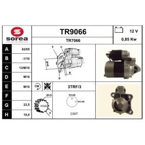 Köp Startmotor av SNRA TR9066 till det låga priset 1049,93 kr