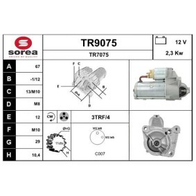 Köp Startmotor av SNRA TR9075 till det låga priset 1021,29 kr