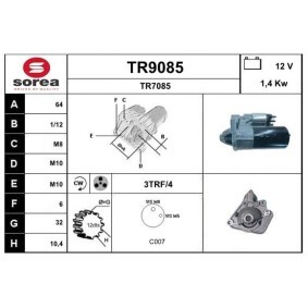 Köp Startmotor av SNRA TR9085 till det låga priset 1928,05 kr