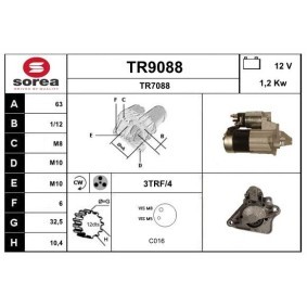 Köp Startmotor av SNRA TR9088 till det låga priset 2254,96 kr