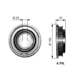 Comprar Polea de cigüeñal de GATES TVD1053 a bajo precio de 73,87 €
