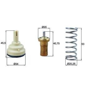 Kühlwasserthermostat von MAHLE ORIGINAL