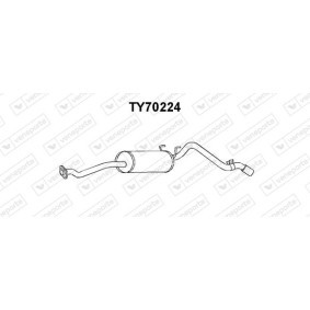 Endschalldämpfer TY70224
