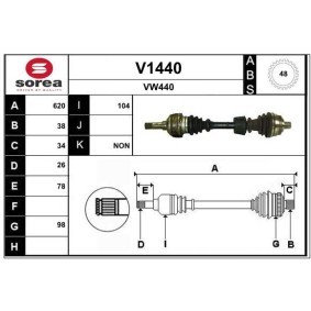 Comprar Árbol de transmisión de SNRA V1440 a bajo precio de 199,16 €