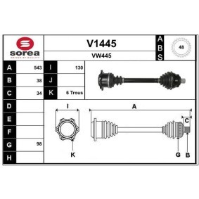 Comprar Árbol de transmisión de SNRA V1445 a bajo precio de 211,97 €
