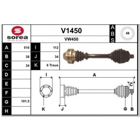 Comprar Árbol de transmisión de SNRA V1450 a bajo precio de 151,77 €