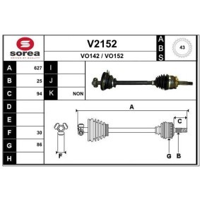 Acquista Semiasse da SNRA V2152 a buon mercato per soli 231,43 €