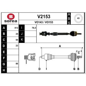 Acquista Semiasse da SNRA V2153 a buon mercato per soli 231,43 €