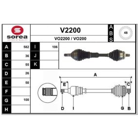 Acquista Semiasse da SNRA V2200 a buon mercato per soli 219,34 €