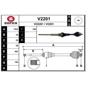 Acquista Semiasse da SNRA V2201 a buon mercato per soli 228,42 €