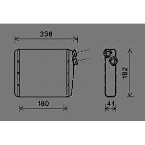 Acquista Scambiatore calore per riscaldamento abitacolo da AVA COOLING SYSTEMS VOA6163 a buon mercato per soli 64,66 €