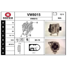 Køb Generator af SNRA VW8015 til den lave pris 1679,18 DKK