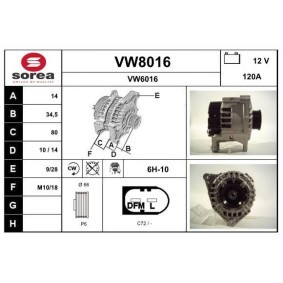 Køb Generator af SNRA VW8016 til den lave pris 1716,14 DKK