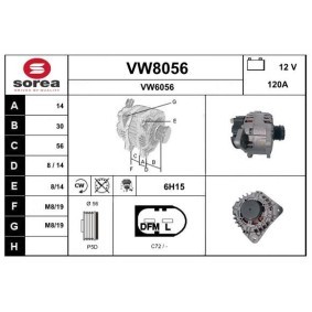 Køb Generator af SNRA VW8056 til den lave pris 1655,49 DKK
