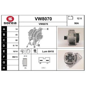 Køb Generator af SNRA VW8070 til den lave pris 1655,89 DKK