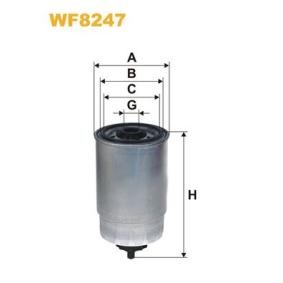 Kjøp Drivstoffilter av WIX FILTERS WF8247 til den lave prisen 314,76 NOK