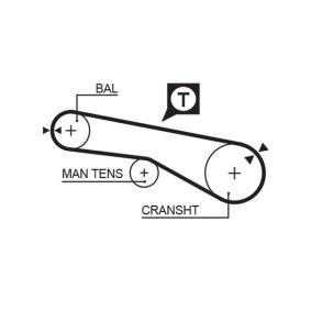 Achetez des Courroie de distribution GATES 5257XS à prix pour 15,42 €