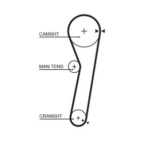 Achetez des Courroie de distribution GATES 5365 à prix pour 20,06 €