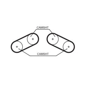 Achetez des Courroie de distribution GATES 5526XS à prix pour 25,01 €