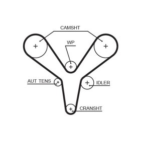 Achetez des Courroie de distribution GATES 5527XS à prix pour 56,05 €