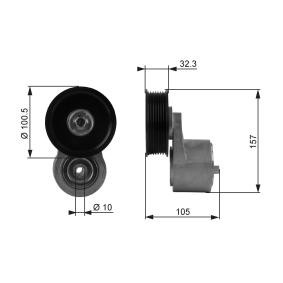 Compre Rolo tensor, correia trapezoidal estriada de GATES online para Discovery II (L318) a preços moderados