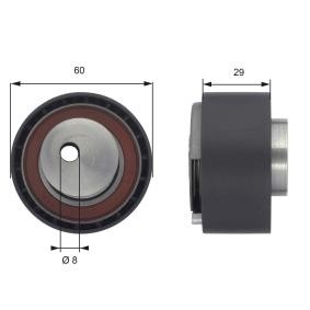 Comprar Polea tensora, correa dentada de GATES T43055 a bajo precio de 40,27 €