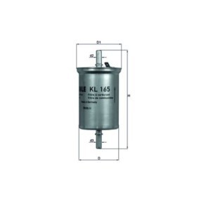 Achetez des Filtre à carburant MAHLE ORIGINAL KC 195/1 à prix pour 44,67 €