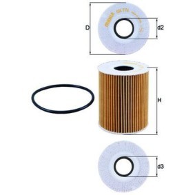 Ölfilter OX 776D von KNECHT günstig für 22,83 € online kaufen