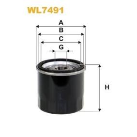 Kjøp Oljefilter av WIX FILTERS WL7491 til den lave prisen 91,87 NOK
