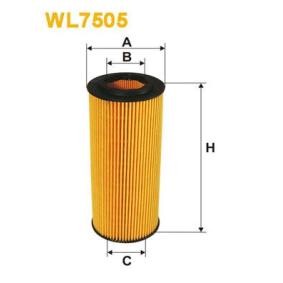 Achetez des Filtre à huile WIX FILTERS WL7505 à prix pour 27,56 €