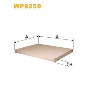 Køb Pollenfilter af WIX FILTERS WP9250 til den lave pris 104,25 DKK