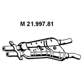 Mittelschalldämpfer BS-265EBER