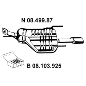 Endschalldämpfer OS-467EBER