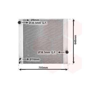 Achetez des Radiateur du moteur VAN WEZEL 02002166 à prix pour 342,04 €