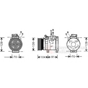 Acquista Compressore aria condizionata da VAN WEZEL 0200K167 a buon mercato per soli 1162,17 €