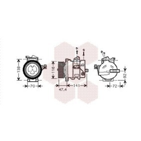 Acquista Compressore aria condizionata da VAN WEZEL 0200K188 a buon mercato per soli 692,80 €