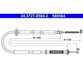Comprar Cable de freno de mano de ATE 24.3727-0584.2 a bajo precio de 31,67 €