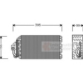 Verdampfer, Klimaanlage 0600V001