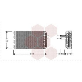 Verdampfer, Klimaanlage 0600V019