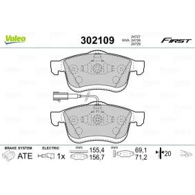 Achetez des Plaquettes de frein VALEO 302109 à prix pour 33,46 €