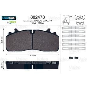 Acquista Kit pastiglie freni da VALEO 882478 a buon mercato per soli 88,55 €