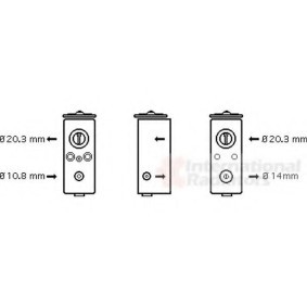 Compre Válvula de expansão, ar condicionado da VAN WEZEL 07001082 a um preço baixo por 120,93 €