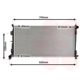 Achetez des Radiateur du moteur VAN WEZEL 07002092 à prix pour 120,52 €