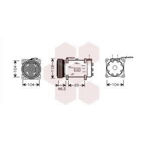 Klimakompressor 0900K160 für 106 I (1A, 1C) für 432,86 CHF