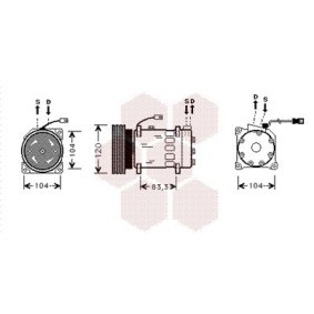 Klimakompressor 0900K179 für 406 Break (8E/F) für 358,23 CHF
