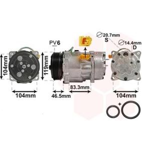 Klimakompressor 0900K201 für 307 (3A/C) für 260,47 CHF