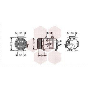 Klimakompressor 0900K250 für 307 (3A/C) für 391,87 CHF